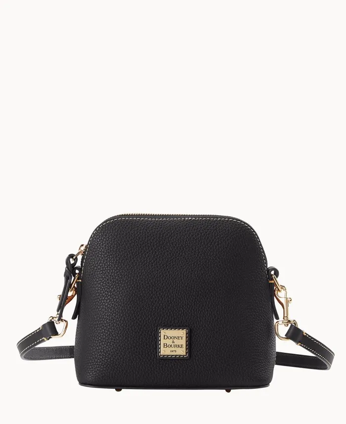 Dooney and Bourke Crossbodies Pebble Grain Domed Crossbody Black Black 8211 WomenMen Dooney and Bourke Crossbodies Pebble Grain Domed Crossbody Black Black 8211 WomenMen