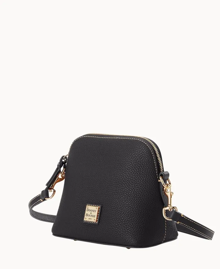 Dooney and Bourke Crossbodies Pebble Grain Domed Crossbody Black Black 8211 WomenMen Dooney and Bourke Crossbodies Pebble Grain Domed Crossbody Black Black 8211 WomenMen