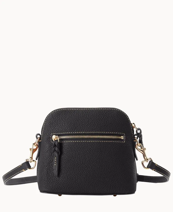 Dooney and Bourke Crossbodies Pebble Grain Domed Crossbody Black Black 8211 WomenMen Dooney and Bourke Crossbodies Pebble Grain Domed Crossbody Black Black 8211 WomenMen