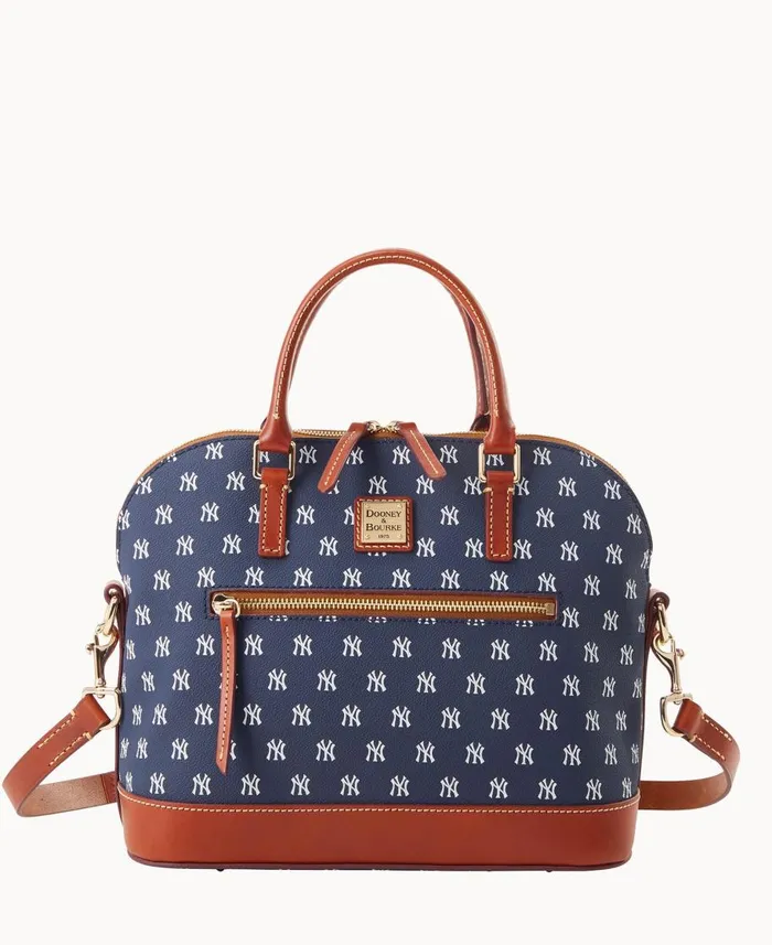 Dooney and Bourke Satchels MLB Yankees Domed Zip Satchel Yankees 8211 WomenMen