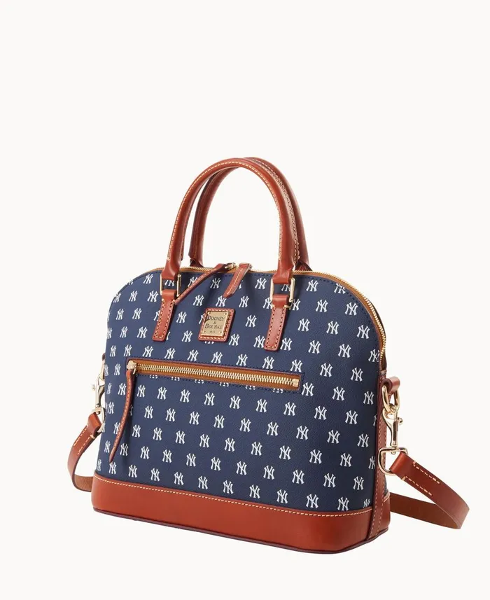 Dooney and Bourke Satchels MLB Yankees Domed Zip Satchel Yankees 8211 WomenMen Dooney and Bourke Satchels MLB Yankees Domed Zip Satchel Yankees 8211 WomenMen