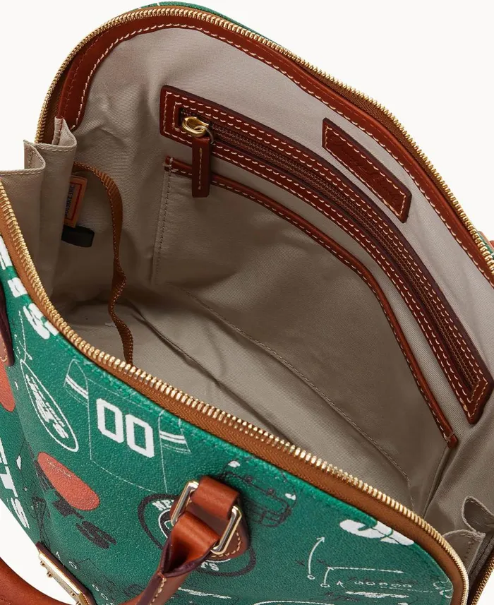 Dooney and Bourke Satchels NFL Jets Zip Zip Satchel Jets 8211 WomenMen