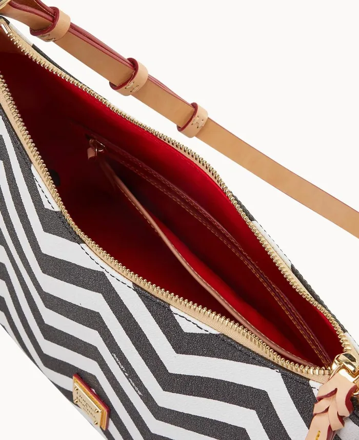 Dooney and Bourke Shoulder Bags Chevron Hobo Black 8211 WomenMen