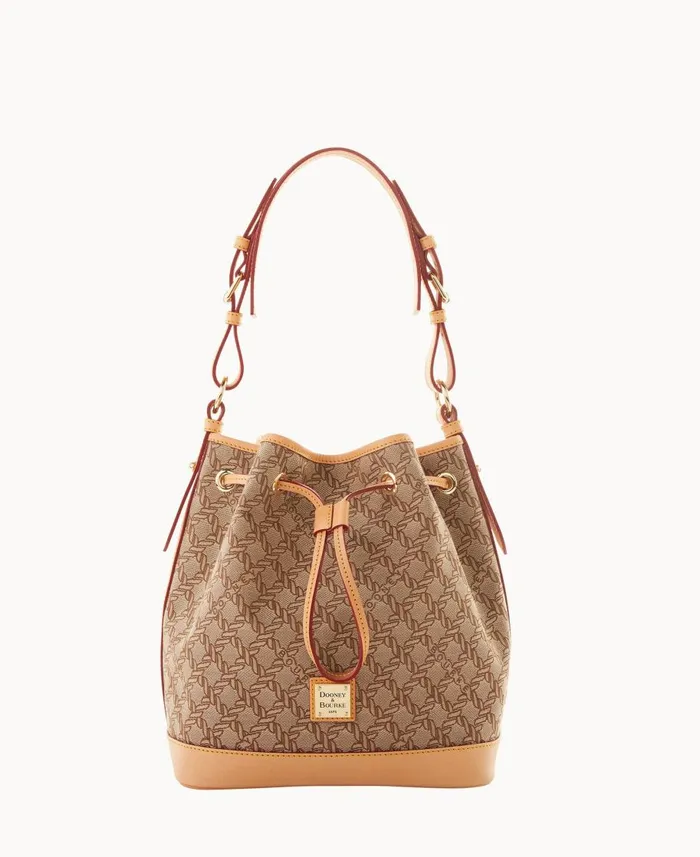 Dooney and Bourke Shoulder Bags Maritime Drawstring Brown 8211 WomenMen