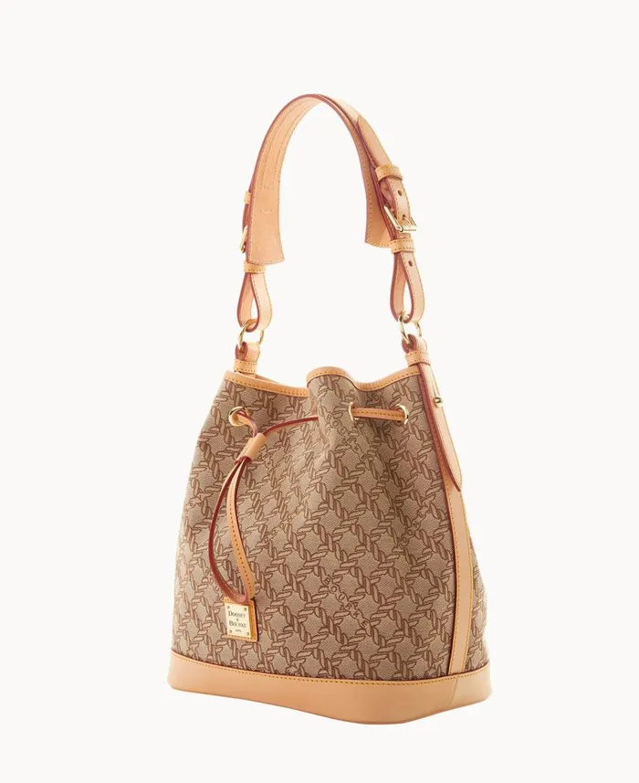 Dooney and Bourke Shoulder Bags Maritime Drawstring Brown 8211 WomenMen