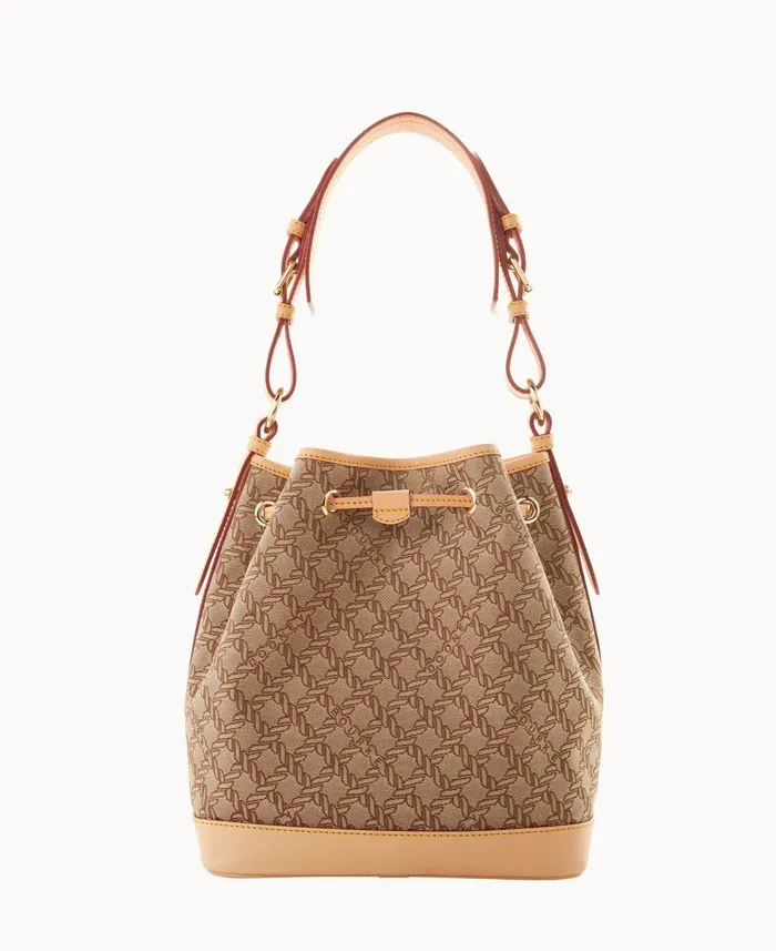 Dooney and Bourke Shoulder Bags Maritime Drawstring Brown 8211 WomenMen