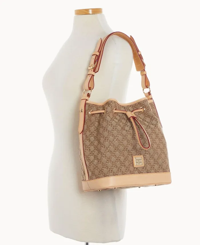 Dooney and Bourke Shoulder Bags Maritime Drawstring Brown 8211 WomenMen
