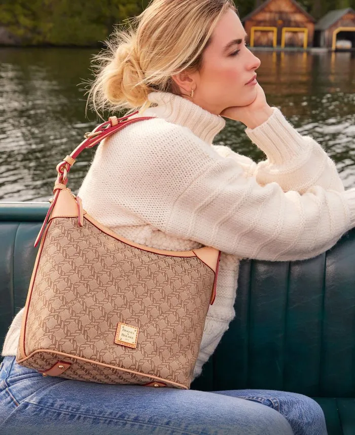 Dooney and Bourke Shoulder Bags Maritime Hobo Sac Brown 8211 WomenMen