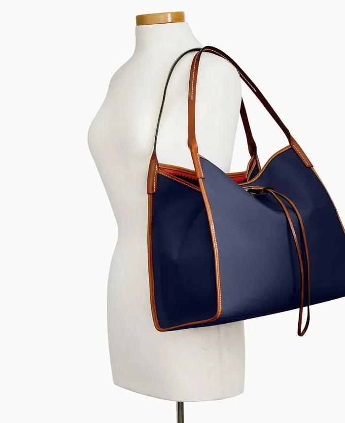 Dooney and Bourke Shoulder Bags Oncour Cabriolet Full Up Navy 8211 WomenMen