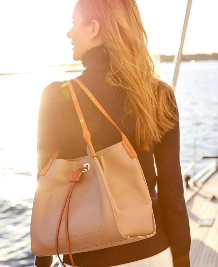 Dooney and Bourke Shoulder Bags Oncour Twist Small Full Up Dark Taupe 8211 WomenMen Dooney and Bourke Shoulder Bags Oncour Twist Small Full Up Dark Taupe 8211 WomenMen