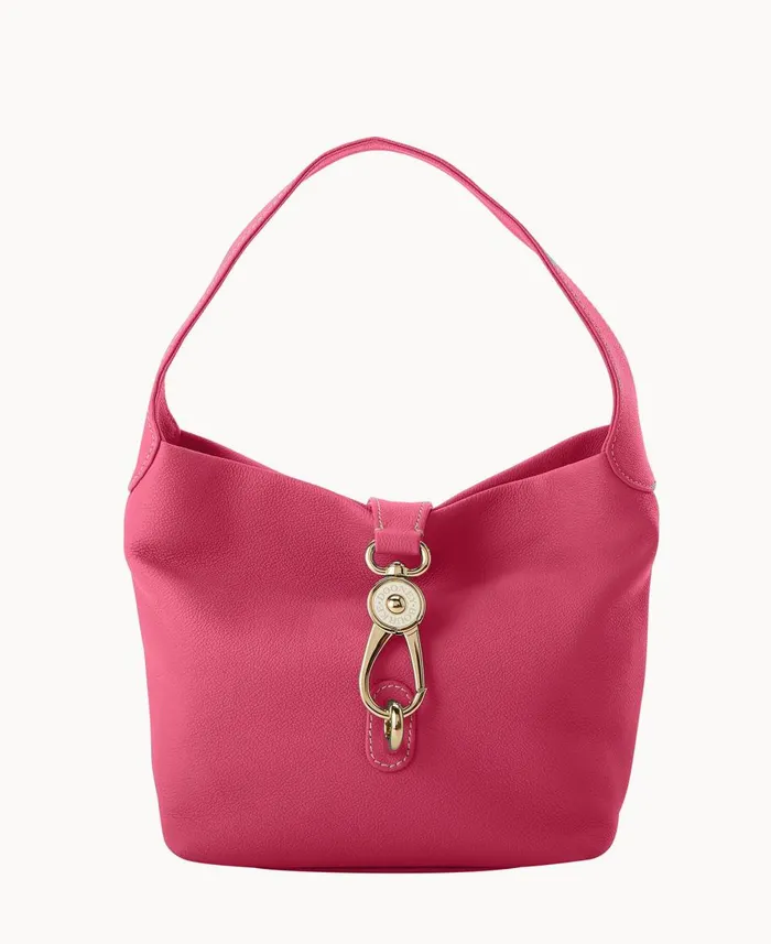 Dooney and Bourke Shoulder Bags Sorrento Logo Lock Shoulder Bag Fuchsia 8211 WomenMen Dooney and Bourke Shoulder Bags Sorrento Logo Lock Shoulder Bag Fuchsia 8211 WomenMen