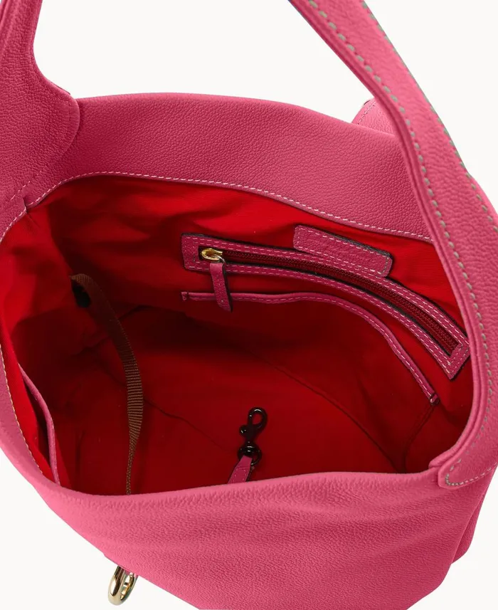 Dooney and Bourke Shoulder Bags Sorrento Logo Lock Shoulder Bag Fuchsia 8211 WomenMen Dooney and Bourke Shoulder Bags Sorrento Logo Lock Shoulder Bag Fuchsia 8211 WomenMen