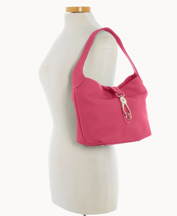 Dooney and Bourke Shoulder Bags Sorrento Logo Lock Shoulder Bag Fuchsia 8211 WomenMen Dooney and Bourke Shoulder Bags Sorrento Logo Lock Shoulder Bag Fuchsia 8211 WomenMen