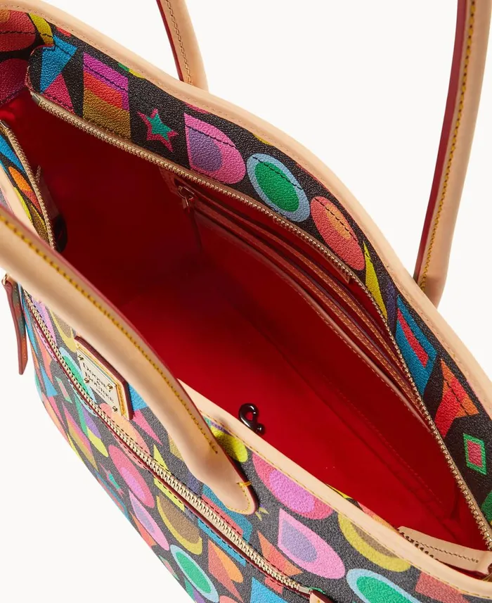 Dooney and Bourke Totes Art Deco Tote Black 8211 WomenMen