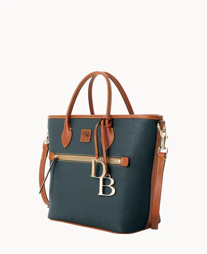 Dooney and Bourke Totes Pebble Grain Handle Tote Forest 8211 WomenMen