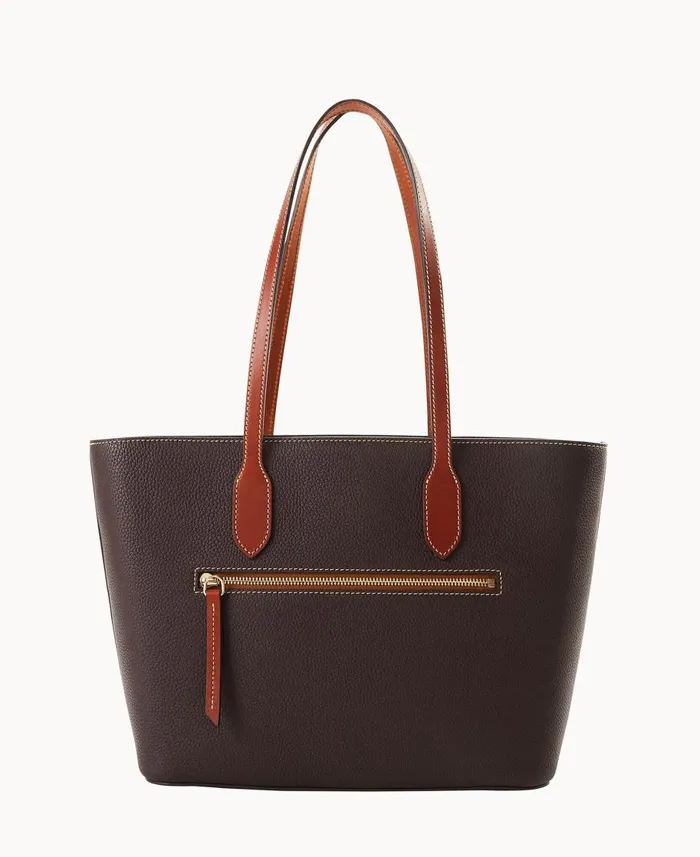 Dooney and Bourke Totes Pebble Grain Tote With Medium Wristlet Brown Tmoro 8211 WomenMen Dooney and Bourke Totes Pebble Grain Tote With Medium Wristlet Brown Tmoro 8211 WomenMen