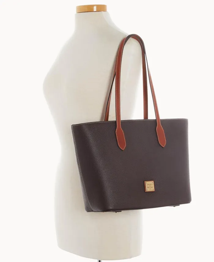 Dooney and Bourke Totes Pebble Grain Tote With Medium Wristlet Brown Tmoro 8211 WomenMen Dooney and Bourke Totes Pebble Grain Tote With Medium Wristlet Brown Tmoro 8211 WomenMen