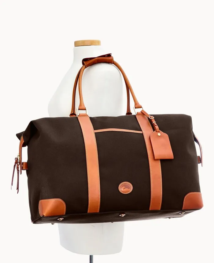 Dooney and Bourke Travel Cabriolet Medium Duffle Chocolate 8211 WomenMen