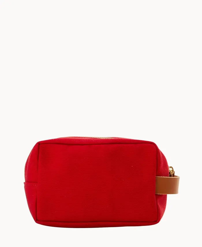Dooney and Bourke Travel Canvas Cosmetic Case Red 8211 WomenMen