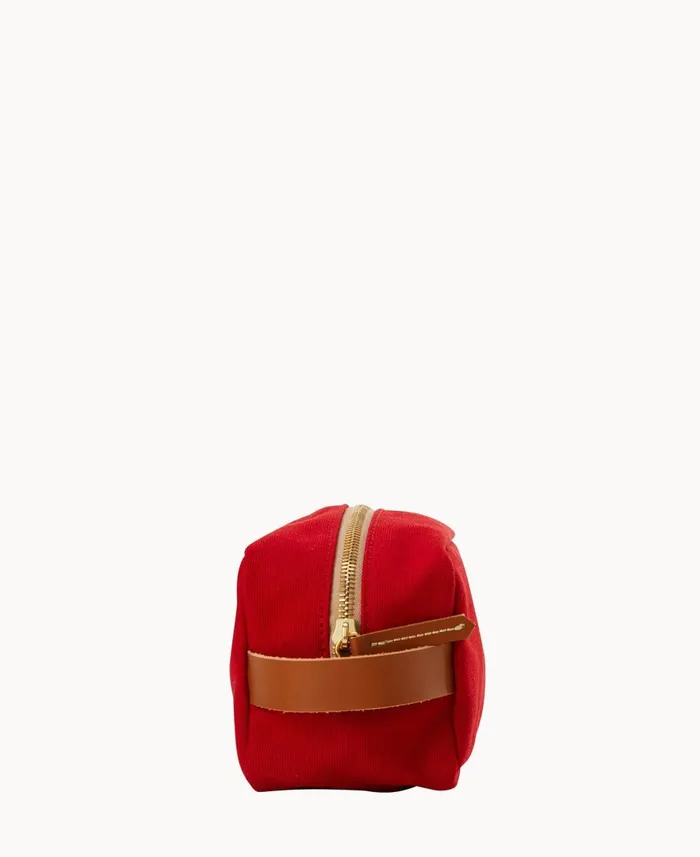 Dooney and Bourke Travel Canvas Cosmetic Case Red 8211 WomenMen