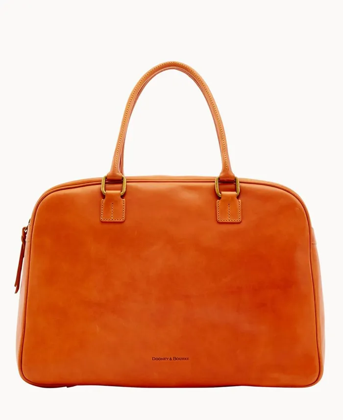 Dooney and Bourke Travel Florentine Bowler Duffle Natural 8211 WomenMen