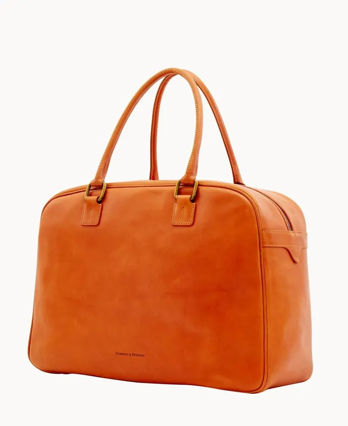 Dooney and Bourke Travel Florentine Bowler Duffle Natural 8211 WomenMen