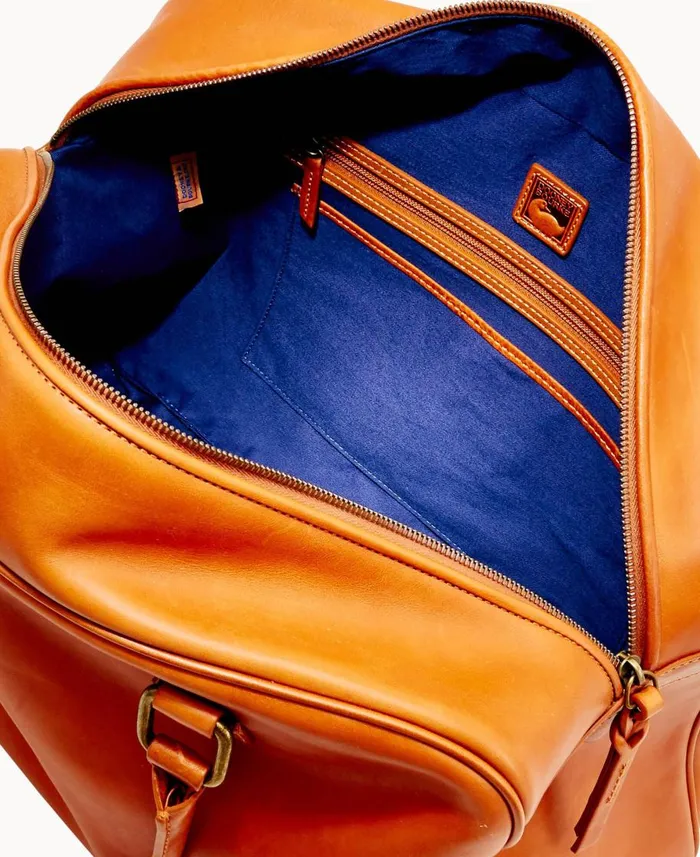 Dooney and Bourke Travel Florentine Bowler Duffle Natural 8211 WomenMen