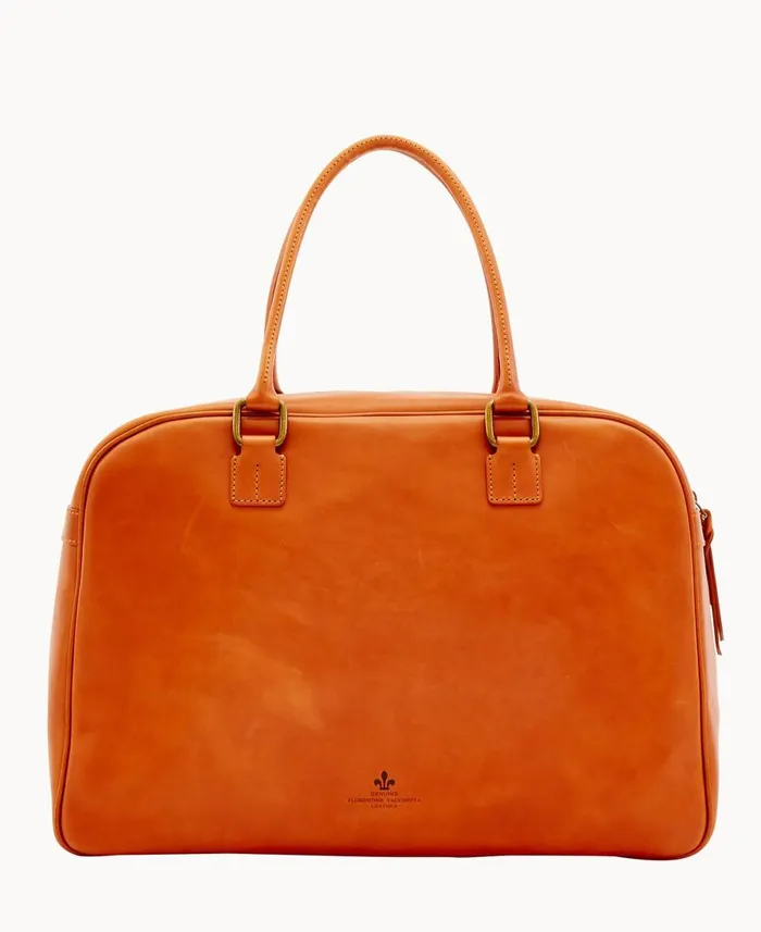 Dooney and Bourke Travel Florentine Bowler Duffle Natural 8211 WomenMen