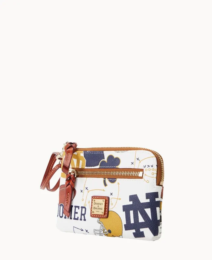 Dooney and Bourke Wallets Collegiate University Of Notre Dame Zip Around Wristlet Notre Dame 8211 WomenMen