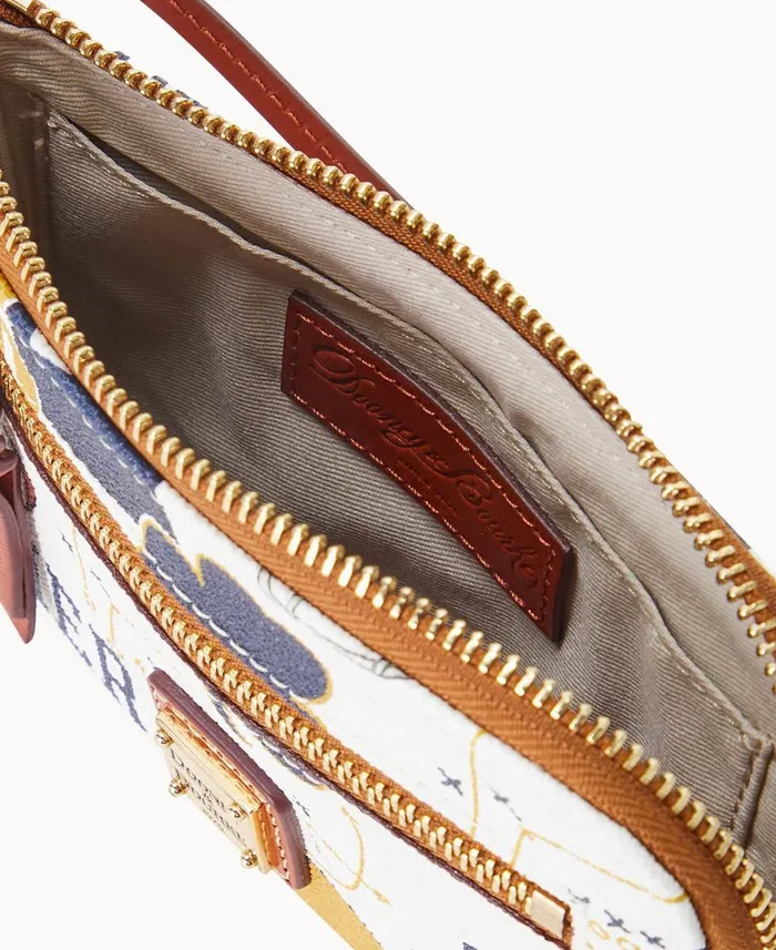 Dooney and Bourke Wallets Collegiate University Of Notre Dame Zip Around Wristlet Notre Dame 8211 WomenMen