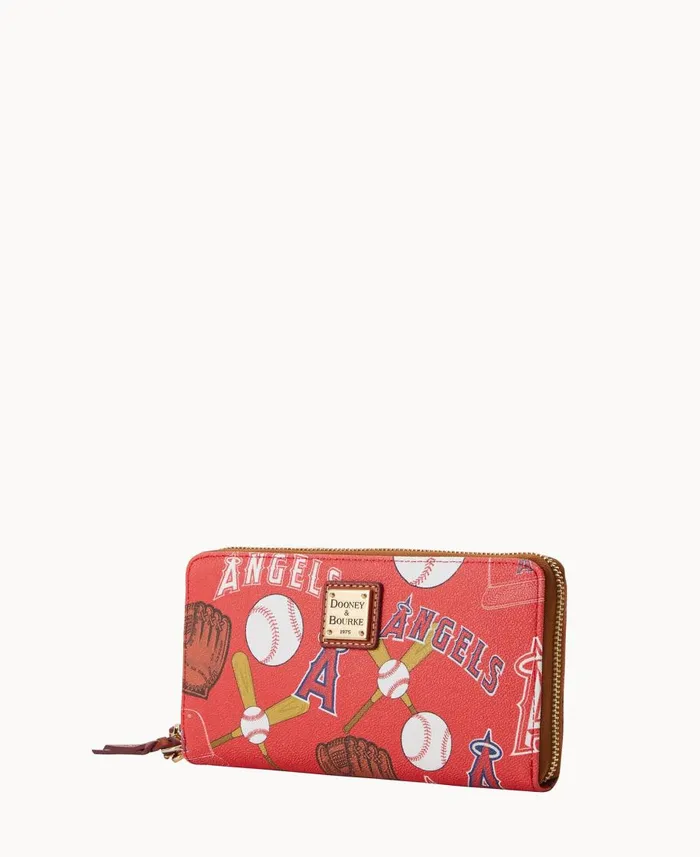 Dooney and Bourke Wallets MLB Angels Large Zip Around Wristlet Angels 8211 WomenMen Dooney and Bourke Wallets MLB Angels Large Zip Around Wristlet Angels 8211 WomenMen
