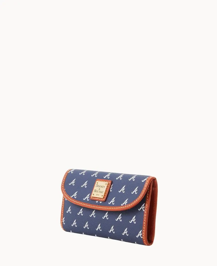 Dooney and Bourke Wallets MLB Braves Continental Clutch Braves 8211 WomenMen