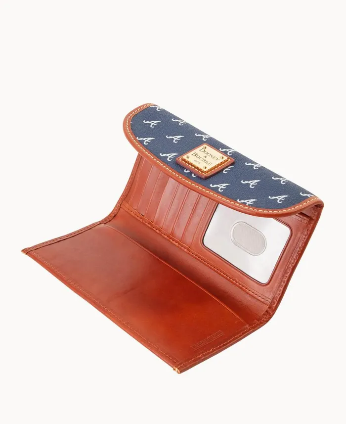Dooney and Bourke Wallets MLB Braves Continental Clutch Braves 8211 WomenMen