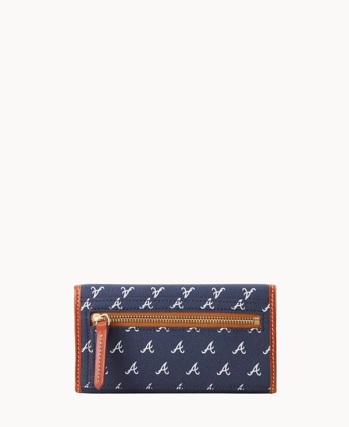 Dooney and Bourke Wallets MLB Braves Continental Clutch Braves 8211 WomenMen