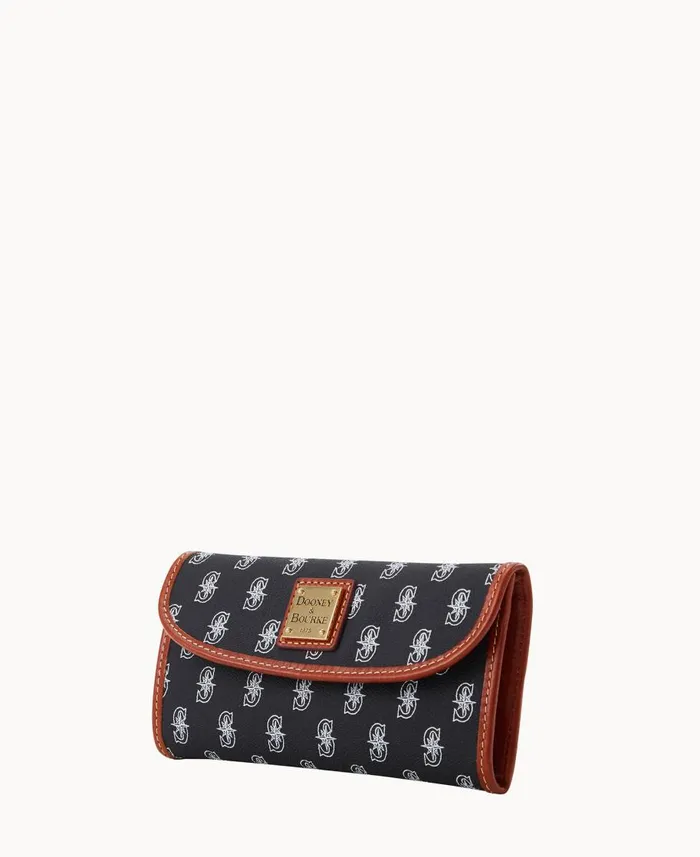 Dooney and Bourke Wallets MLB Mariners Continental Clutch Mariners 8211 WomenMen Dooney and Bourke Wallets MLB Mariners Continental Clutch Mariners 8211 WomenMen