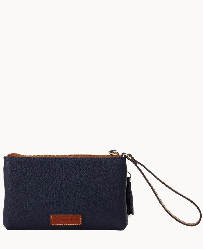 Dooney and Bourke Wallets MLB Rays Double Zip Wristlet Rays 8211 WomenMen