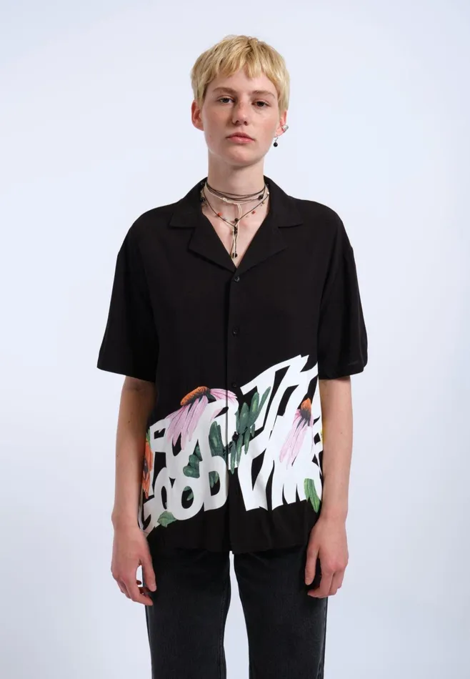 Dr Denim Shirts Women Madi Shirt 8211 Black Floral Times Black Floral Times