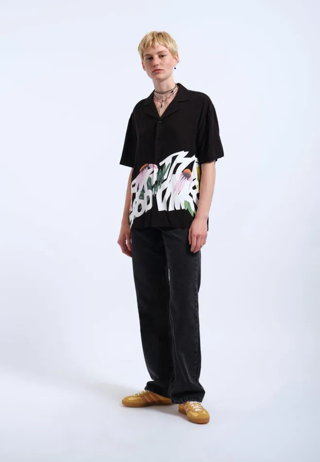 Dr Denim Shirts Women Madi Shirt 8211 Black Floral Times Black Floral Times