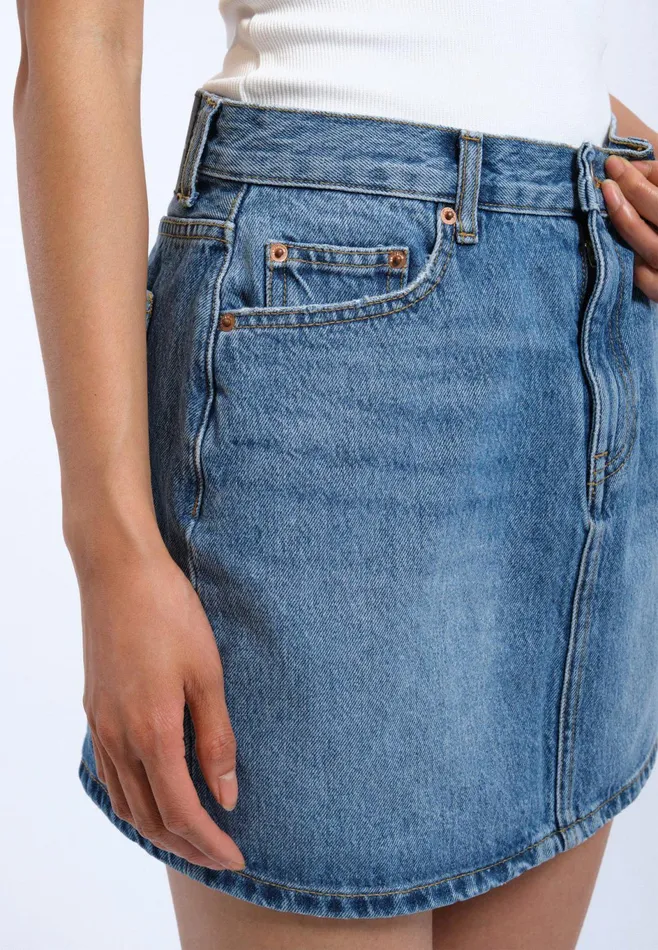 Dr Denim Skirts and Dresses Women Arch Skirt 8211 Stream Sky Used Stream Sky Used