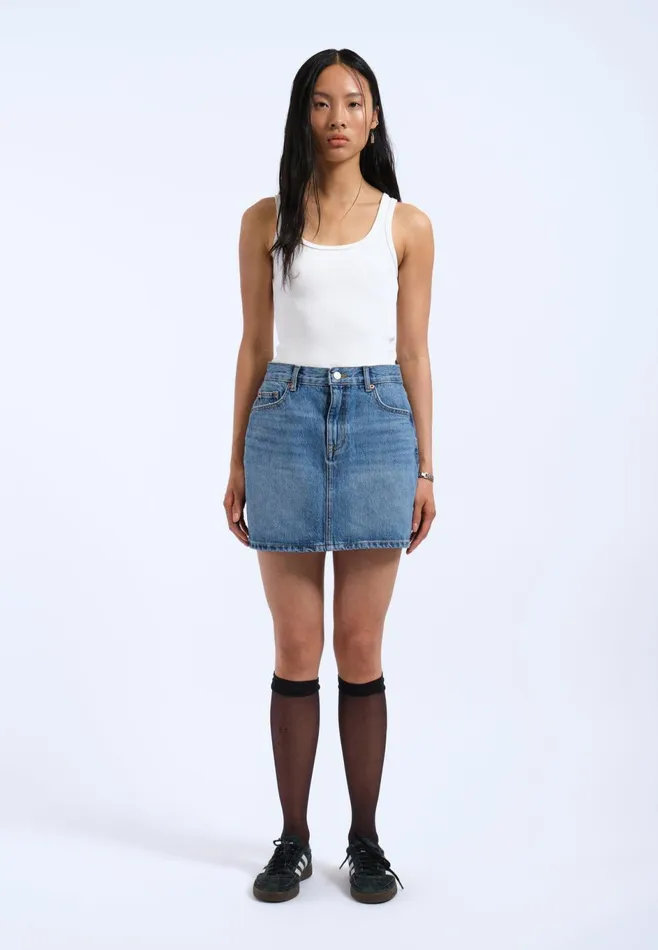 Dr Denim Skirts and Dresses Women Arch Skirt 8211 Stream Sky Used Stream Sky Used