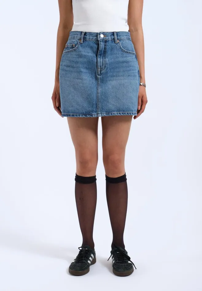 Dr Denim Skirts and Dresses Women Arch Skirt 8211 Stream Sky Used Stream Sky Used