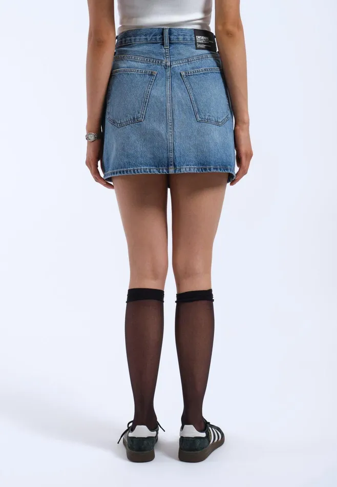 Dr Denim Skirts and Dresses Women Arch Skirt 8211 Stream Sky Used Stream Sky Used