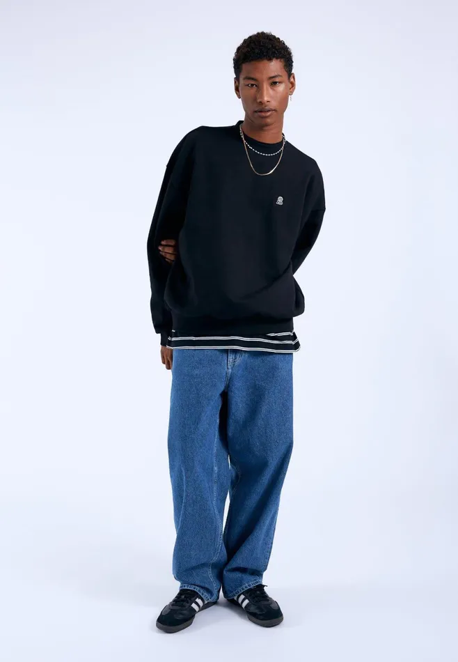 Dr Denim Sweatshirts and Hoodies Men Kenan Sweatshirt 8211 Black DD Global Black Dd Global