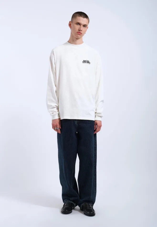 Dr Denim Tees and Longsleeves Men Reno Long Sleeve 8211 Off White Flower Times Off White Flower Times Dr Denim Tees and Longsleeves Men Reno Long Sleeve 8211 Off White Flower Times Off White Flower Times