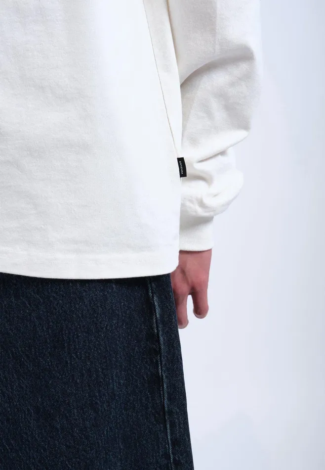 Dr Denim Tees and Longsleeves Men Reno Long Sleeve 8211 Off White Flower Times Off White Flower Times