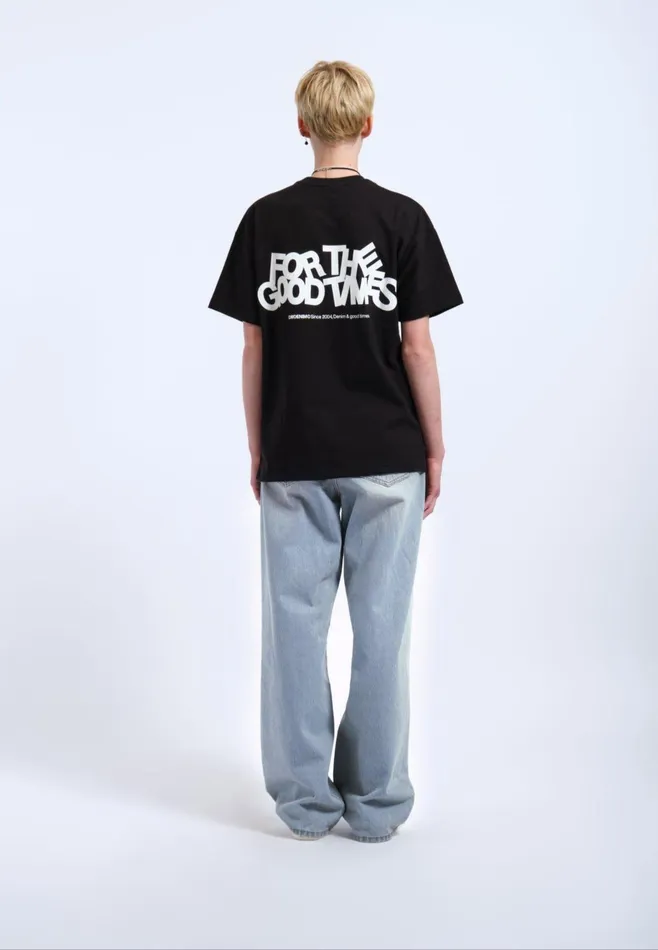 Dr Denim Tees and Longsleeves Men Trooper Tee 8211 Black The Good Times Black The Good Times