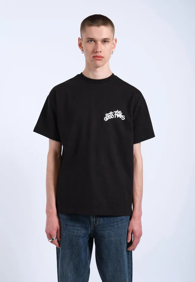 Dr Denim Tees and Longsleeves Men Trooper Tee 8211 Black The Good Times Black The Good Times