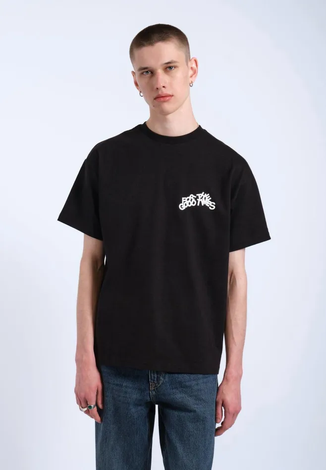Dr Denim Tees and Longsleeves Men Trooper Tee 8211 Black The Good Times Black The Good Times