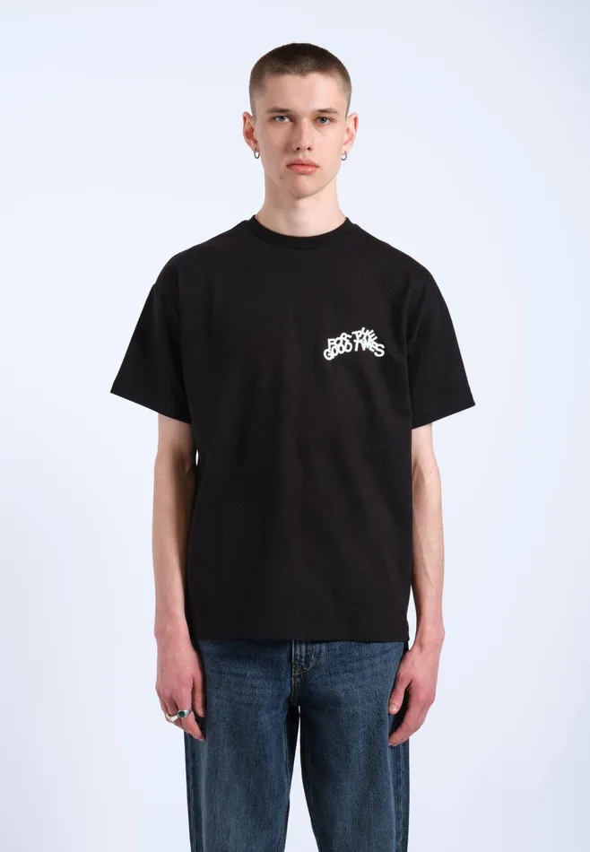 Dr Denim Tees and Longsleeves Men Trooper Tee 8211 Black The Good Times Black The Good Times