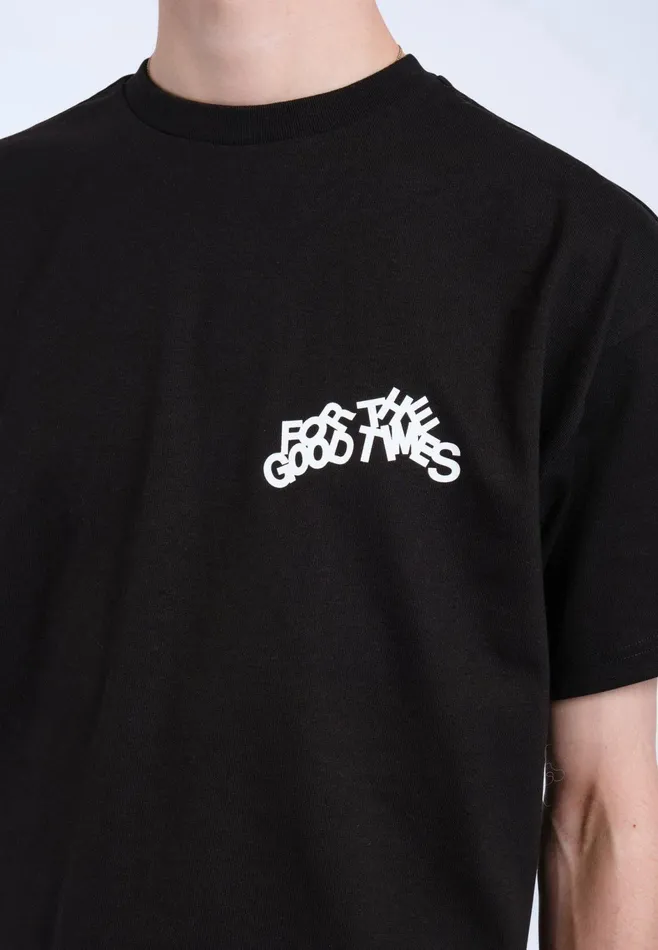 Dr Denim Tees and Longsleeves Men Trooper Tee 8211 Black The Good Times Black The Good Times